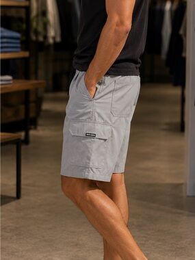NWT SeaDoo Light Gray Men's Cargo Shorts